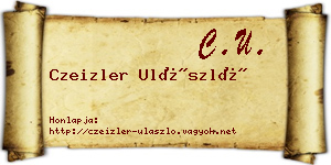Czeizler Ulászló névjegykártya